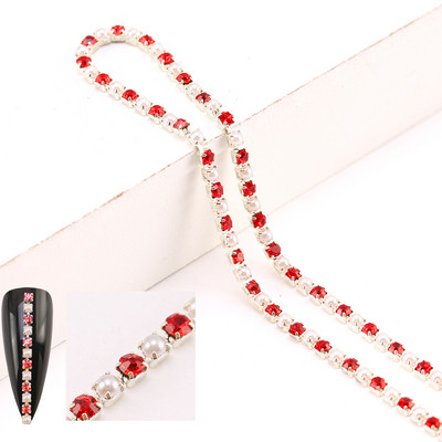 1,5 mm/2 mm küünekunstist kivikett 3D küüneehted Teemantküünte ehted, võlu maniküür DIY dekoratsioonitarvikud