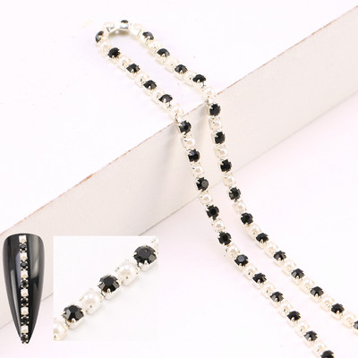 1,5 mm/2 mm küünekunstist kivikett 3D küüneehted Teemantküünte ehted, võlu maniküür DIY dekoratsioonitarvikud