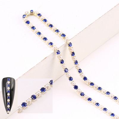 1,5 mm/2 mm küünekunstist kivikett 3D küüneehted Teemantküünte ehted, võlu maniküür DIY dekoratsioonitarvikud