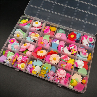 Nail Art Ακρυλικά Λουλούδια Γούρια Κράμα Love Nail Rhinestone Cartoon Αφαιρούμενα fuzz Χριστουγεννιάτικα διακοσμητικά DIY Αξεσουάρ μανικιούρ