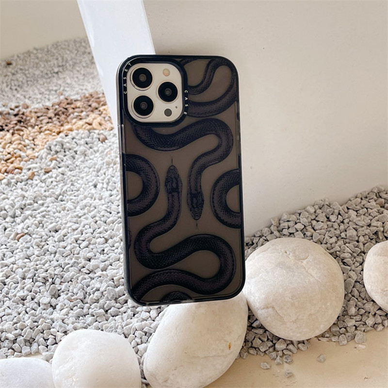 Θήκη τηλεφώνου Cartoon Animal Snake για iPhone 11 12 13 14 Pro Max 14 Plus Διαφανές μαλακό πίσω κάλυμμα προφυλακτήρα