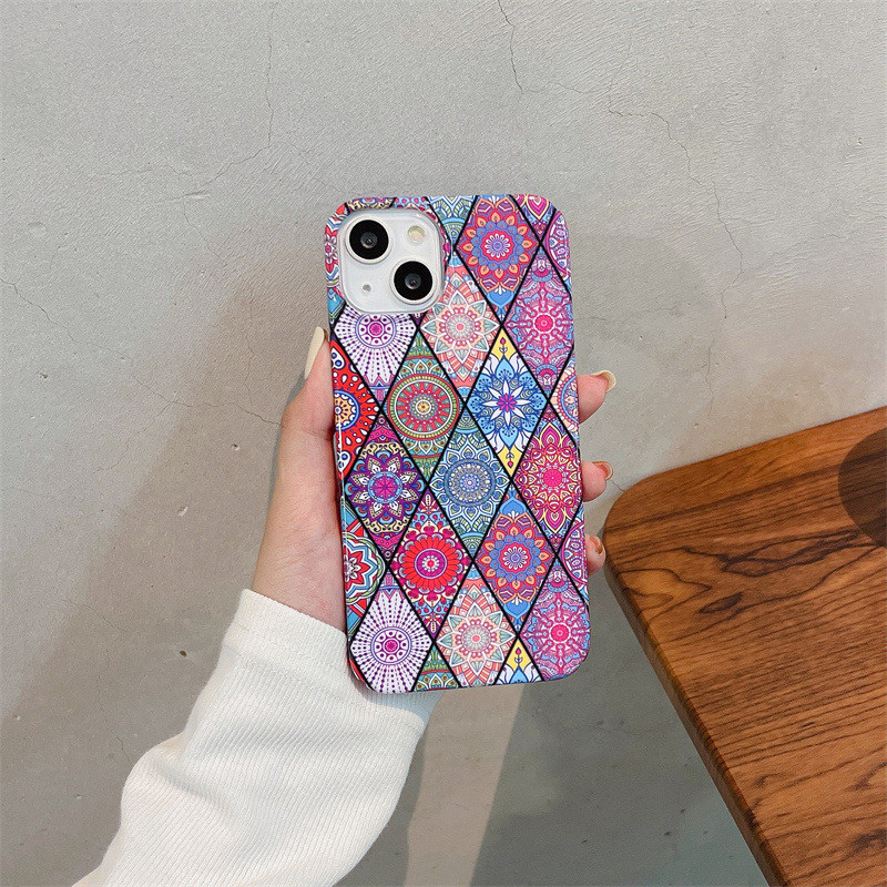 Θήκη τηλεφώνου πολυτελείας Ethnic για iPhone 14 11 12 13 Pro Max 14 Plus Μαλακό πίσω κάλυμμα