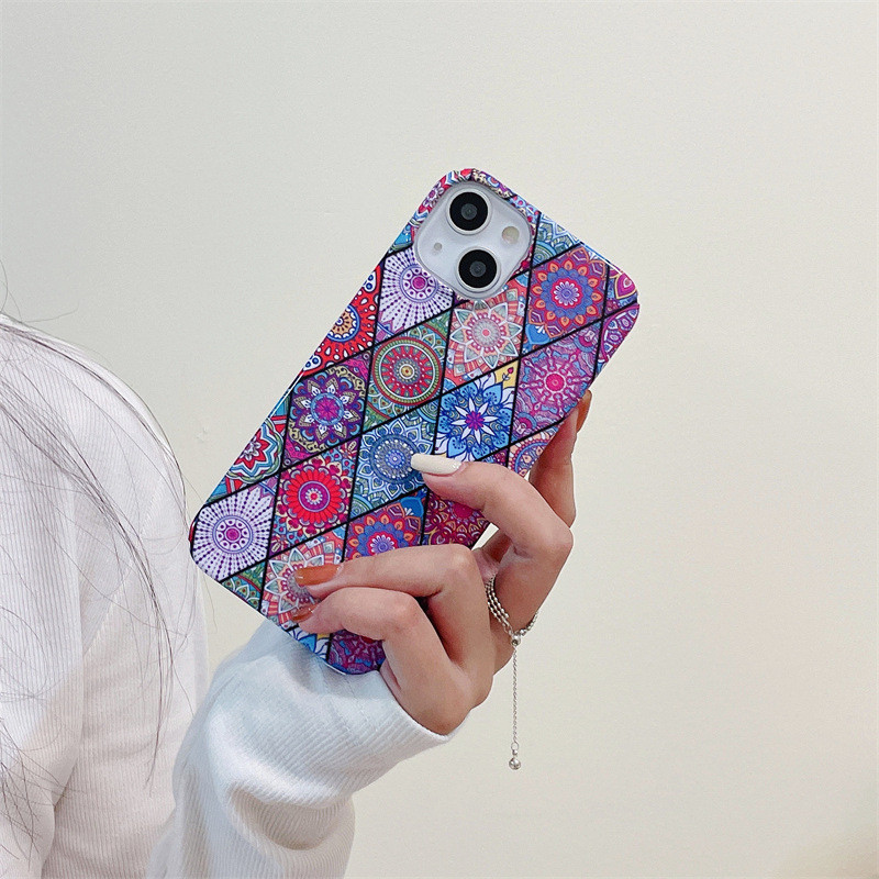 Θήκη τηλεφώνου πολυτελείας Ethnic για iPhone 14 11 12 13 Pro Max 14 Plus Μαλακό πίσω κάλυμμα