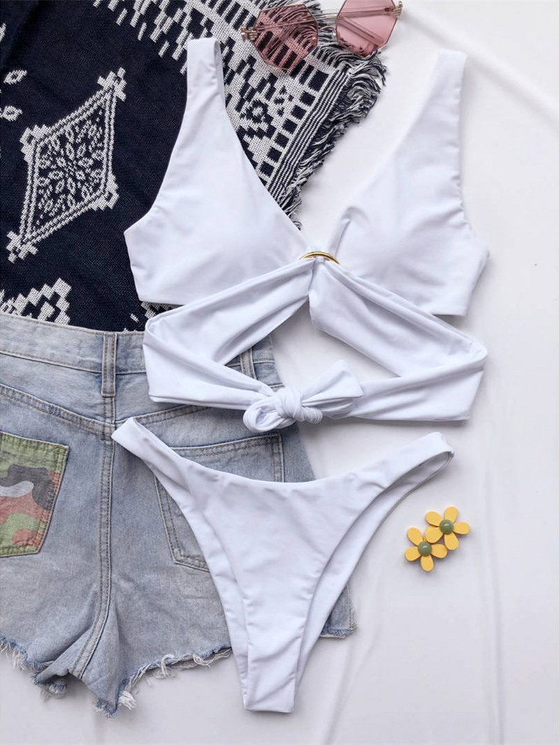 8 szín szexi nyakkendőfesték bikini női fürdőruha Női fürdőruha Kétrészes bikini szett Párnázott fürdőruha Swim Lady V2271P