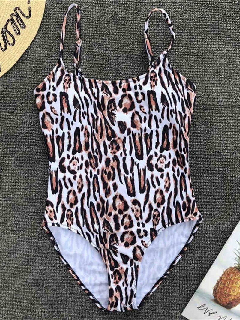 Szexi leopárdmintás egyrészes fürdőruha Női fürdőruha 2022-es fürdőruha fürdőruha Monokini Body Lady V870
