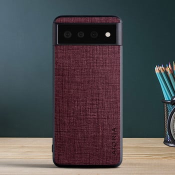 За Google Pixel 6 Pro 6pro 6a Funda Луксозен калъф за телефон с текстура на плат без надраскване За Google Pixel6 Pro 6A Капак