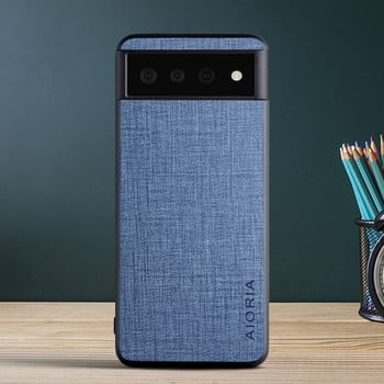 За Google Pixel 6 Pro 6pro 6a Funda Луксозен калъф за телефон с текстура на плат без надраскване За Google Pixel6 Pro 6A Капак