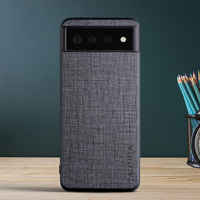 Για το Google Pixel 6 Pro 6pro 6a Funda Luxury Cloth Texture Εφαρμόζεται χωρίς γρατσουνιές Premium θήκη τηλεφώνου για το κάλυμμα Google Pixel6 Pro 6A