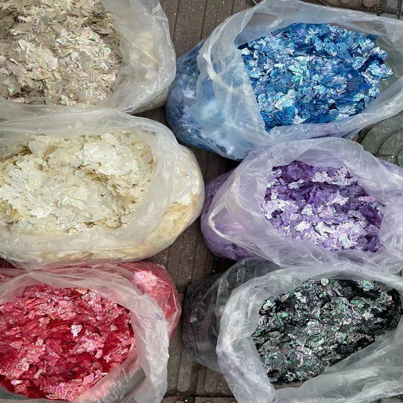 20g/csomag Körömdíszítési Kiegészítők Természetes Abalone Shell Design Art Díszek Szabálytalan holografikus köröm csillám szeletek 3D matricák