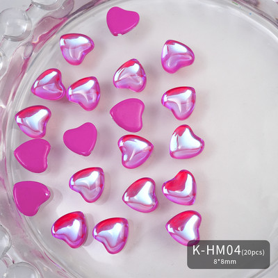 20db köröm lapos hátú strassz Aurora ékszer 3D csillogó gyanta vastag jég alakú blokk köröm díszítő alkatrészek barkácsolás körömbűvek