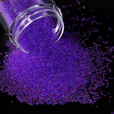 Stikla krelles Kristāla sīki Rhinestones manikīram Stikla bumbiņas Mikro krelles nagu rotājumiem DIY Charms nagu mākslas aksesuāri