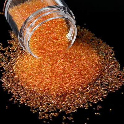 Stikla krelles Kristāla sīki Rhinestones manikīram Stikla bumbiņas Mikro krelles nagu rotājumiem DIY Charms nagu mākslas aksesuāri