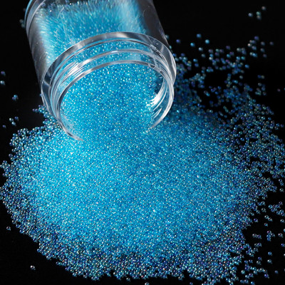 Stikla krelles Kristāla sīki Rhinestones manikīram Stikla bumbiņas Mikro krelles nagu rotājumiem DIY Charms nagu mākslas aksesuāri