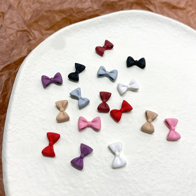 3D privjesci Leptir mašna za nokte Umetni kamenčići za nokte Pritisnite vrpcu Dijelovi od smole Umjetnički ukrasi DIY Slatki Kawaii dodaci Manikura