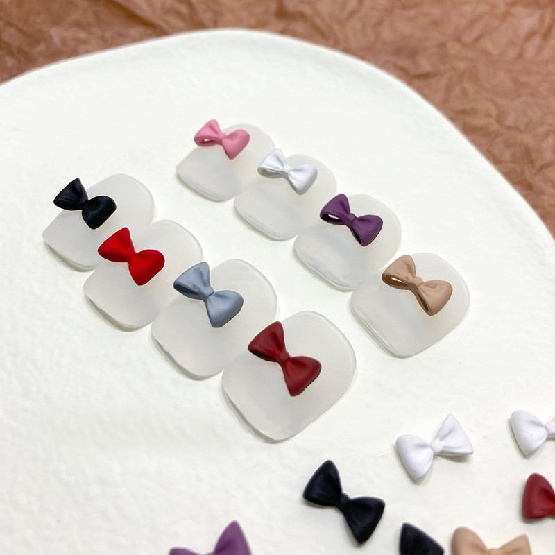 3D privjesci Leptir mašna za nokte Umetni kamenčići za nokte Pritisnite vrpcu Dijelovi od smole Umjetnički ukrasi DIY Slatki Kawaii dodaci Manikura