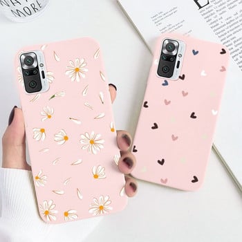 За Xiaomi Redmi Note 10 Pro 10S Калъф за телефон Coque Cute Flowers Case on For Redmi note10 10pro 10 Pro 10S Силиконов TPU заден капак