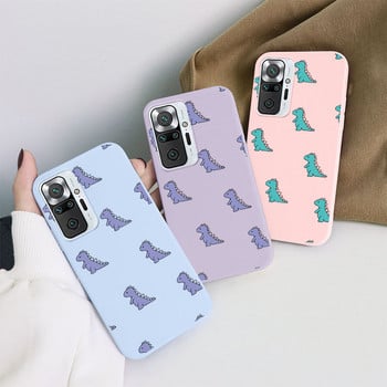 За Xiaomi Redmi Note 10 Pro 10S Калъф за телефон Coque Cute Flowers Case on For Redmi note10 10pro 10 Pro 10S Силиконов TPU заден капак