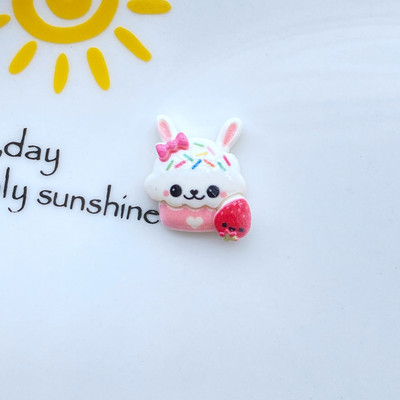 10 τμχ Kawaii Cartoon Animal Cat Rabbit Nail Rhinestones Glitter Nail Art Κοσμήματα Αξεσουάρ για μανικιούρ νυχιών