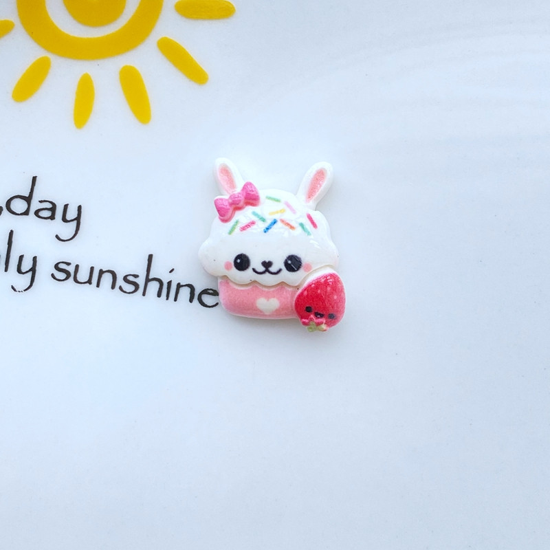 10 τμχ Kawaii Cartoon Animal Cat Rabbit Nail Rhinestones Glitter Nail Art Κοσμήματα Αξεσουάρ για μανικιούρ νυχιών