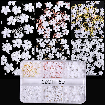 Shining Galaxy Powder Shell Slices Nail Glitter Abalone Flakes Καλοκαιρινές Πιλέτες Διακόσμηση Conch Stones Μανικιούρ Στολισμός YHFG