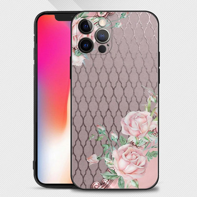 Όμορφη θήκη σιλικόνης εικόνας Rose Bling για Apple iPhone 14 14 13 12 11 Pro Max XS Max XR X 7 8 Plus 13 12 Mini 6S Shell