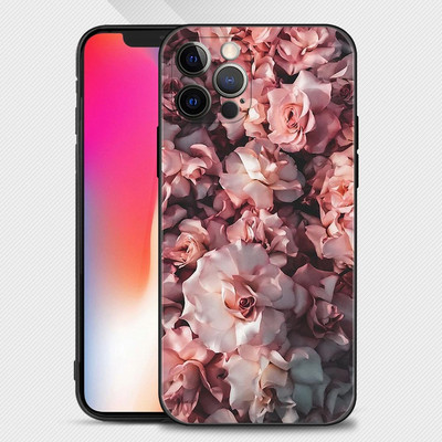 Όμορφη θήκη σιλικόνης εικόνας Rose Bling για Apple iPhone 14 14 13 12 11 Pro Max XS Max XR X 7 8 Plus 13 12 Mini 6S Shell