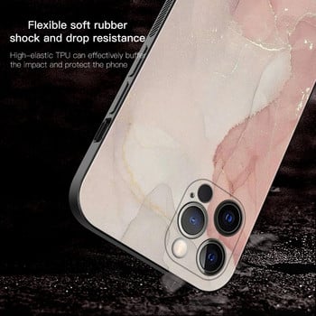 Θήκη τηλεφώνου Marble Art Fashion για Apple iPhone 14 11 13 12 Pro Max Mini X XR XS Max 6 6S 7 8 Plus Κάλυμμα σιλικόνης