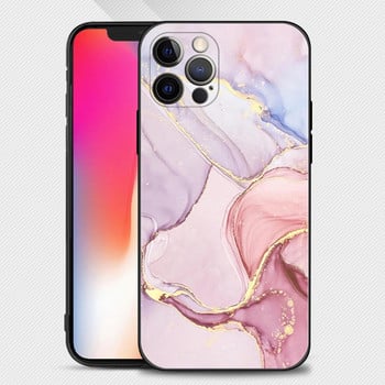 Θήκη τηλεφώνου Marble Art Fashion για Apple iPhone 14 11 13 12 Pro Max Mini X XR XS Max 6 6S 7 8 Plus Κάλυμμα σιλικόνης