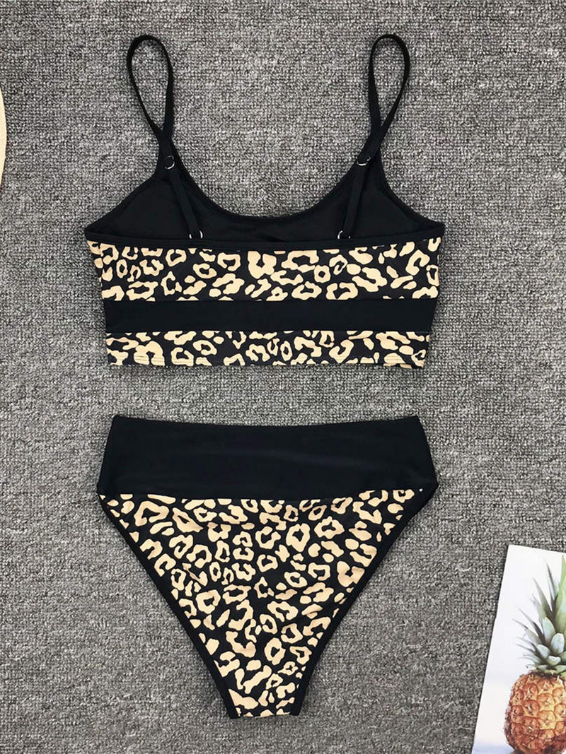 Arany mintás bikini magas derekú fürdőruha Női fürdőruha Kétrészes bikini szett fürdőruha Splicing fürdőruha fürdőruha V1717