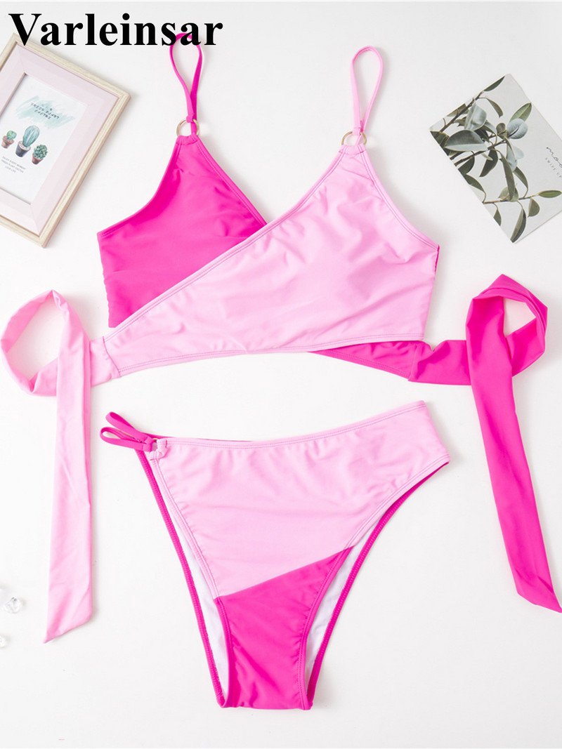 0XL - 4XL Splicing bikini nagy méretű fürdőruha nagyméretű női fürdőruha női kétrészes bikini szett fürdőruha V3628P