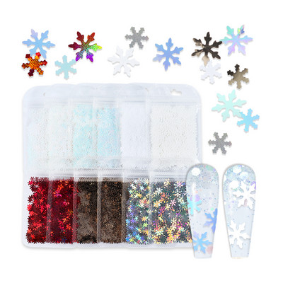 12 db 3D szív köröm flitter szett körömdíszítéshez Sparkle Love Hollow Laser Glitter Flakes barkácsolás Valentin nap manikűr