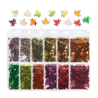 12 db 3D szív köröm flitter szett körömdíszítéshez Sparkle Love Hollow Laser Glitter Flakes barkácsolás Valentin nap manikűr
