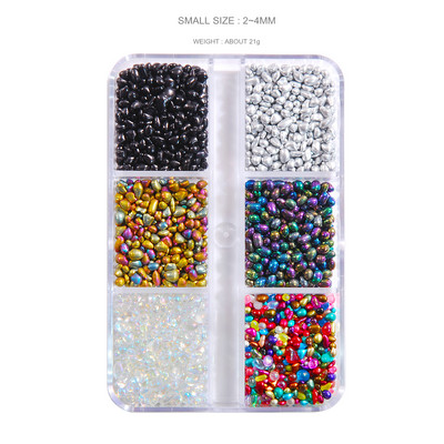 Privjesci za nokte Kameleon Postupna promjena za nokte Stakleni kamenčić Mali nepravilni čarobni mini klinovi Perlice Manikura za studio za nokte