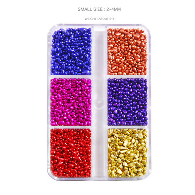 Privjesci za nokte Kameleon Postupna promjena za nokte Stakleni kamenčić Mali nepravilni čarobni mini klinovi Perlice Manikura za studio za nokte