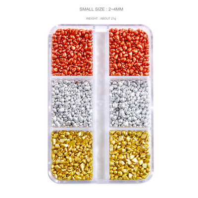 Privjesci za nokte Kameleon Postupna promjena za nokte Stakleni kamenčić Mali nepravilni čarobni mini klinovi Perlice Manikura za studio za nokte