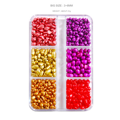 Privjesci za nokte Kameleon Postupna promjena za nokte Stakleni kamenčić Mali nepravilni čarobni mini klinovi Perlice Manikura za studio za nokte