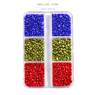 Privjesci za nokte Kameleon Postupna promjena za nokte Stakleni kamenčić Mali nepravilni čarobni mini klinovi Perlice Manikura za studio za nokte