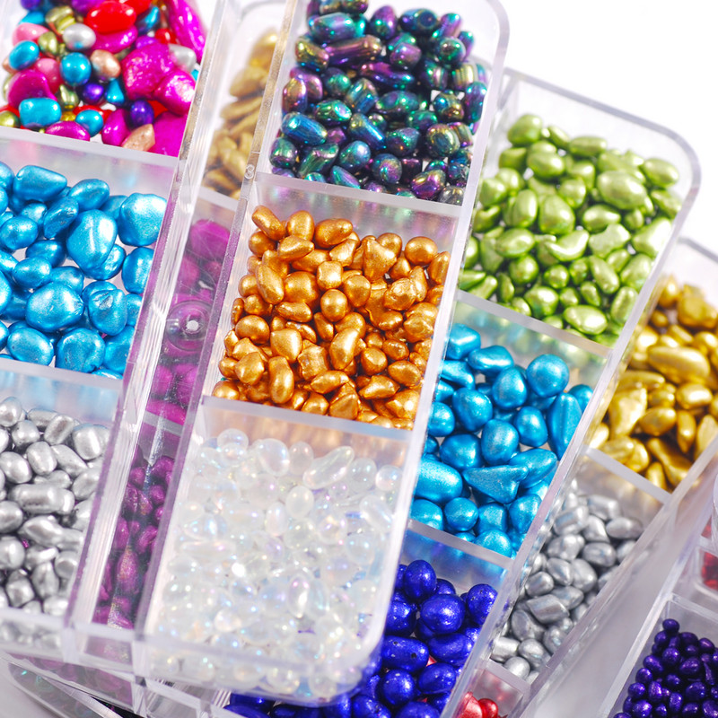 Privjesci za nokte Kameleon Postupna promjena za nokte Stakleni kamenčić Mali nepravilni čarobni mini klinovi Perlice Manikura za studio za nokte