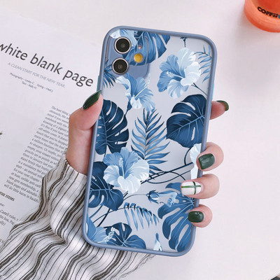 Palm Treaves Plant Flower Калъф за телефон за iphone 11 12 13 14 Pro Max 7 8 Plus SE2 X XR XS MAX Заден удароустойчив капак Fundas