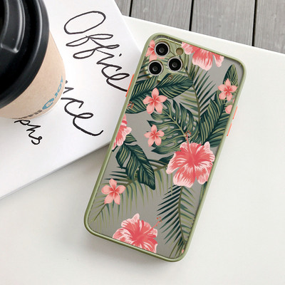 Palm Treaves Plant Flower Калъф за телефон за iphone 11 12 13 14 Pro Max 7 8 Plus SE2 X XR XS MAX Заден удароустойчив капак Fundas
