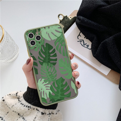 Palm Treaves Plant Flower Калъф за телефон за iphone 11 12 13 14 Pro Max 7 8 Plus SE2 X XR XS MAX Заден удароустойчив капак Fundas