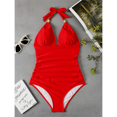S - XL Leopard Snake Skin Deep V hát nélküli Monokini női fürdőruha egyrészes fürdőruha női fürdőruha Swim Lady V4297