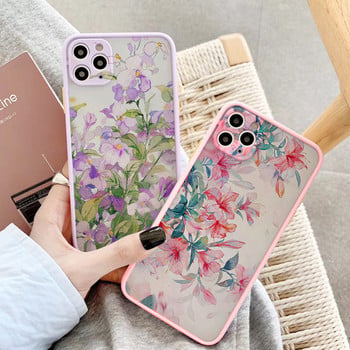 Θήκη τηλεφώνου Vintage Leaves Flower για iPhone 12 14 11 13 Θήκες Pro Max για iPhone X XR XS 8 7 Plus SE2 Σκληρό αντικραδασμικό πίσω κάλυμμα