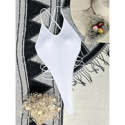 Sexy Extreme Mini Micro Thong s remenima Ženski kupaći kostim Jednodijelni kupaći kostim Ženski kupaći kostim Monokini bez leđa V3938