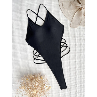 Sexy Extreme Mini Micro Thong s remenima Ženski kupaći kostim Jednodijelni kupaći kostim Ženski kupaći kostim Monokini bez leđa V3938