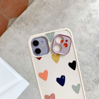 Για iPhone 14 13 12 Pro Case Heart Flowers Θήκη τηλεφώνου για iPhone 12 11 Pro Max 8 7 Plus XS Max XR Μαρμάρινο κάλυμμα προφυλακτήρα από μαλακό TPU