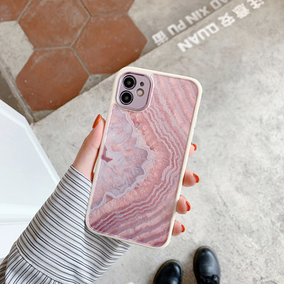 Για iPhone 14 13 12 Pro Case Heart Flowers Θήκη τηλεφώνου για iPhone 12 11 Pro Max 8 7 Plus XS Max XR Μαρμάρινο κάλυμμα προφυλακτήρα από μαλακό TPU