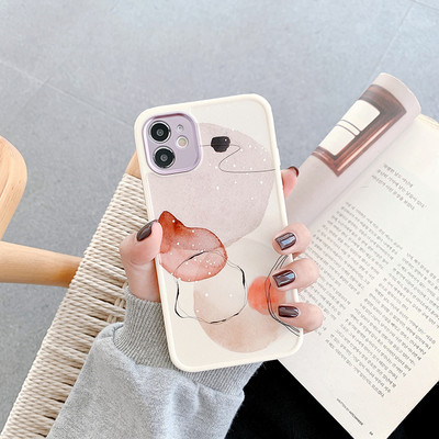 Για iPhone 14 13 12 Pro Case Heart Flowers Θήκη τηλεφώνου για iPhone 12 11 Pro Max 8 7 Plus XS Max XR Μαρμάρινο κάλυμμα προφυλακτήρα από μαλακό TPU