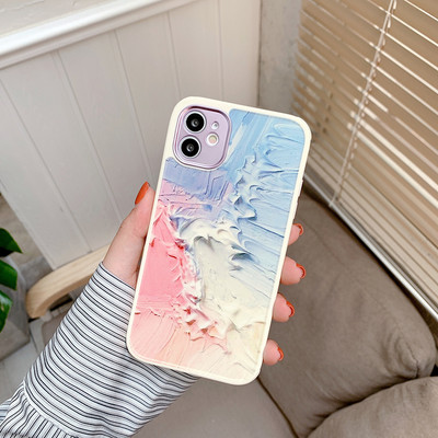 Για iPhone 14 13 12 Pro Case Heart Flowers Θήκη τηλεφώνου για iPhone 12 11 Pro Max 8 7 Plus XS Max XR Μαρμάρινο κάλυμμα προφυλακτήρα από μαλακό TPU