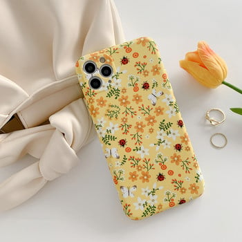 ins Cute Rose Floral Θήκη τηλεφώνου για iphone 14 13 12 11Pro Max XR X XS Max 7 8 Plus SE 2 Προστασία φακού από μαλακή θήκη σιλικόνης